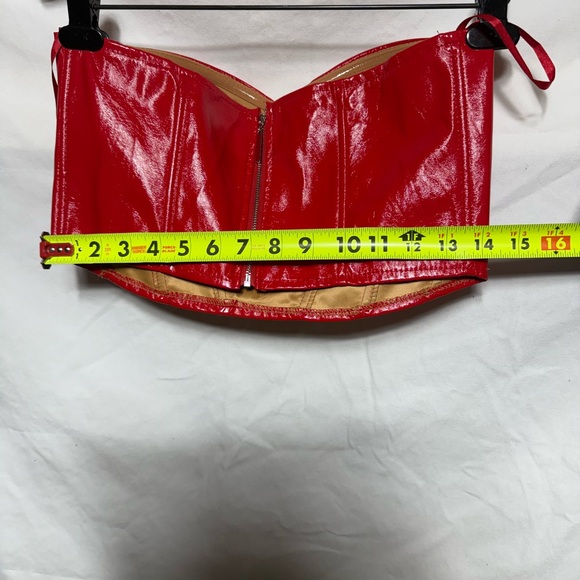 Red Women's Say What Bustier Top Sz LG (2ad) - Picture 4 of 5